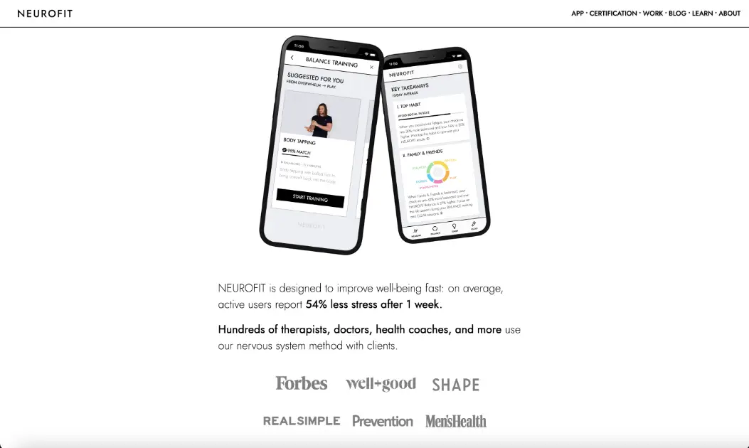 NEUROFIT screenshot 3