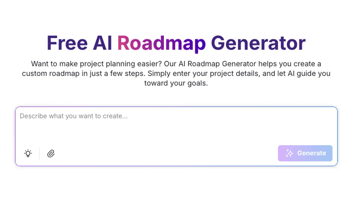 AI Roadmap Generator screenshot 1