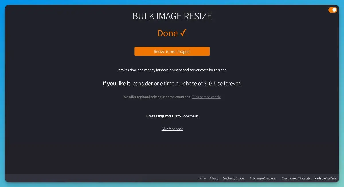 Bulk Image Resize screenshot 3