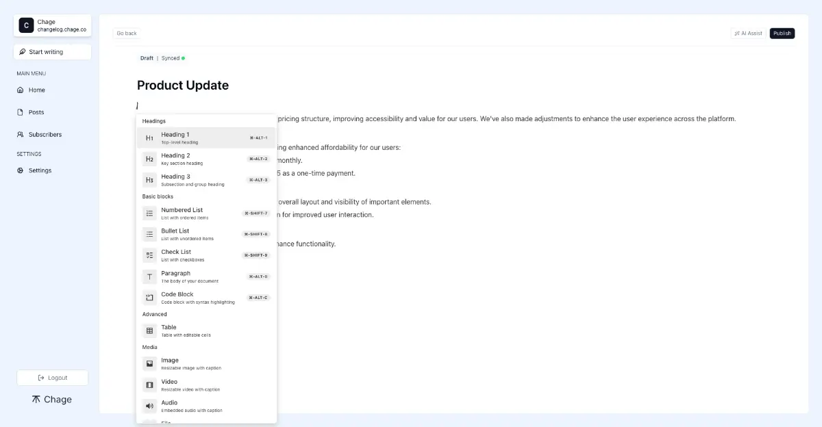 Chage screenshot 3