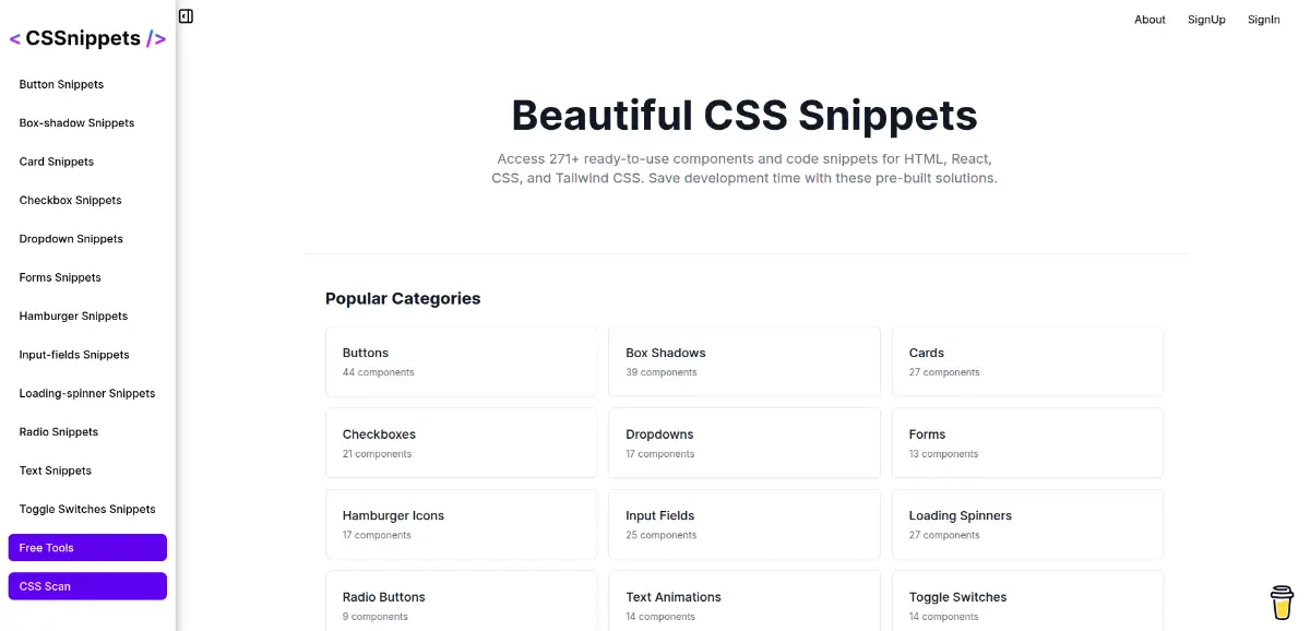 CSSnippets screenshot 2