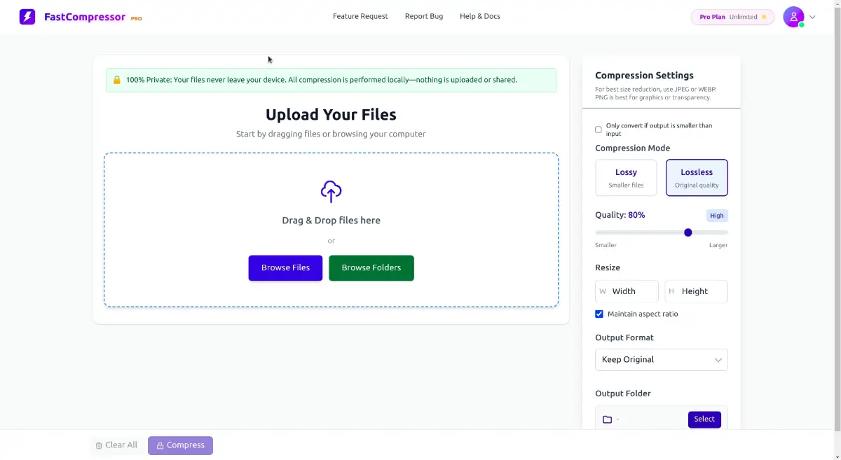 FastCompressor screenshot 1