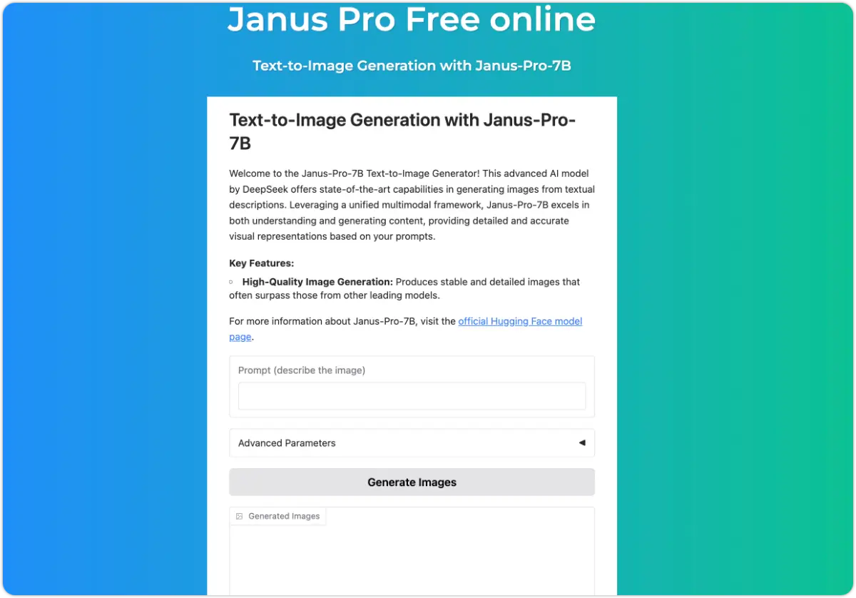 Janus Pro screenshot 2