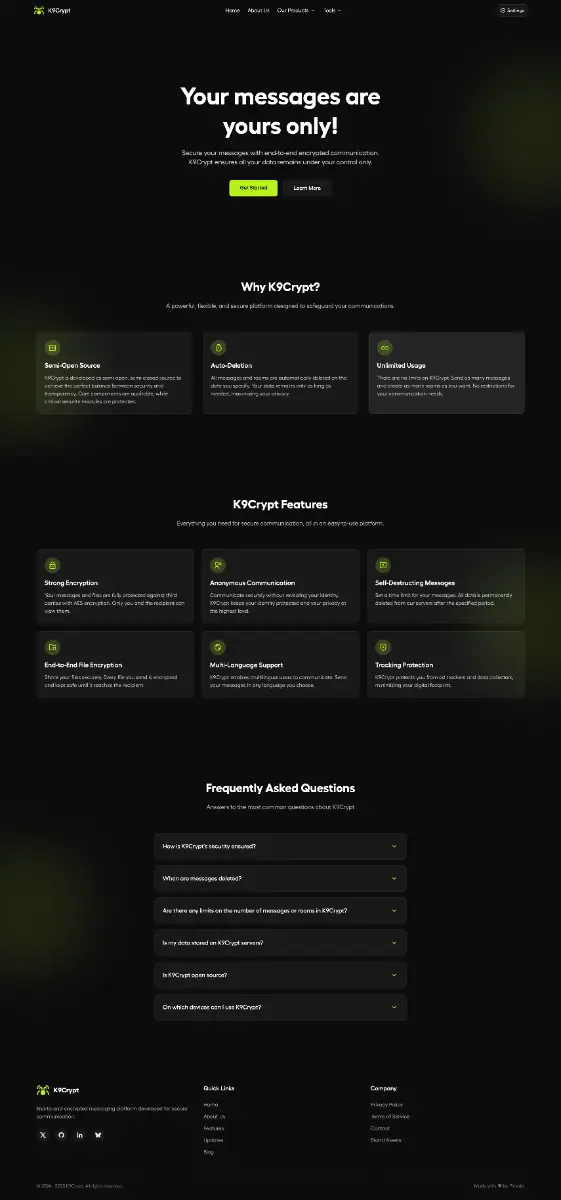 K9Crypt screenshot 1