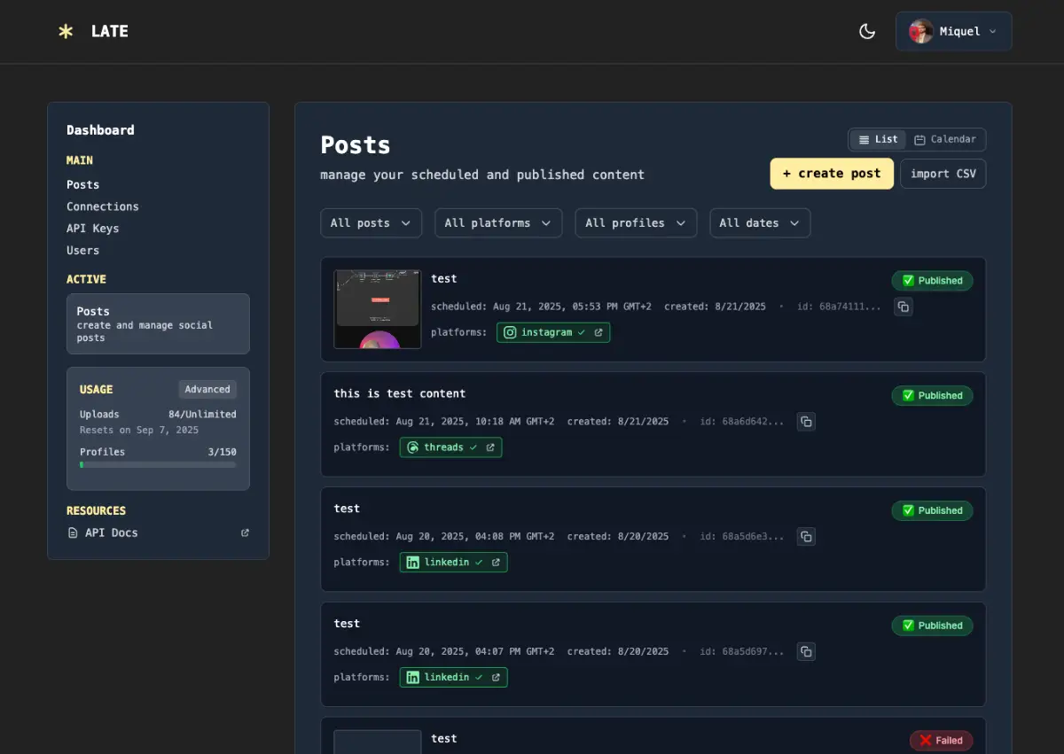 Late screenshot 2