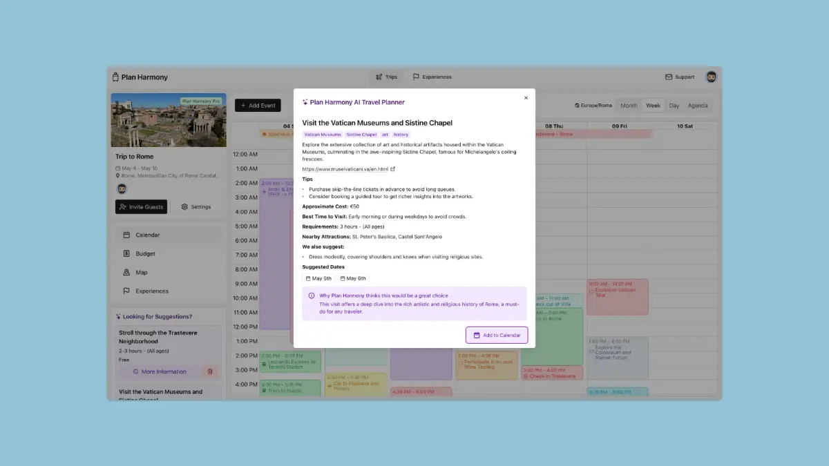 Plan Harmony screenshot 3