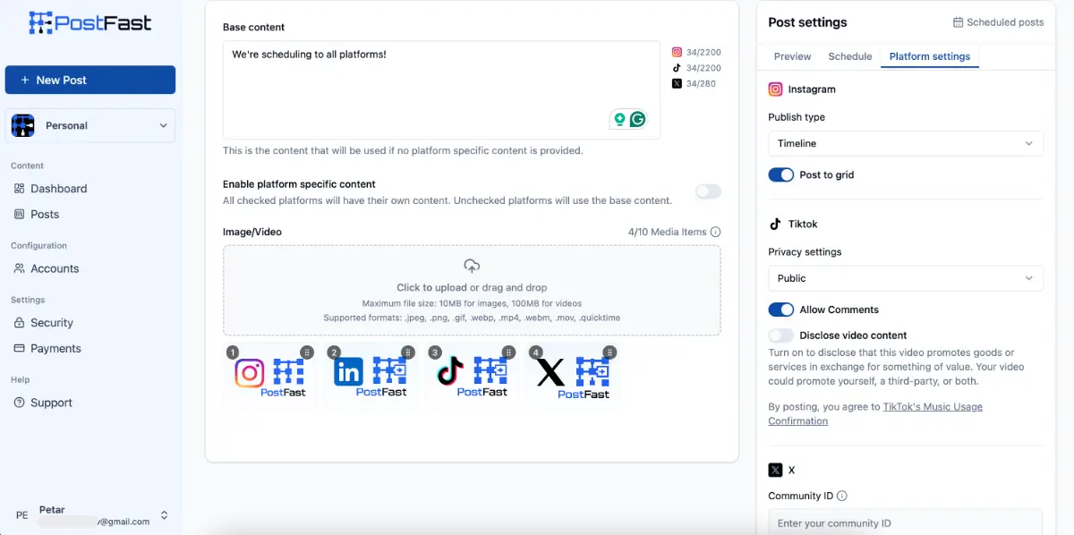 PostFast screenshot 4