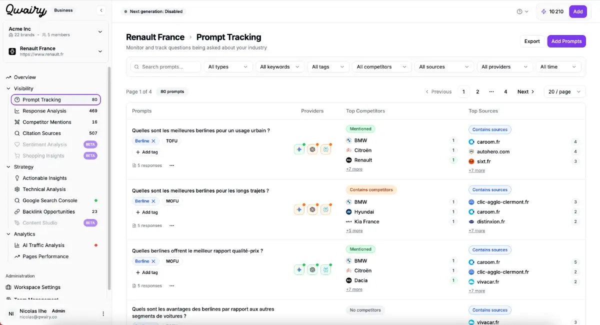 Qwairy screenshot 3