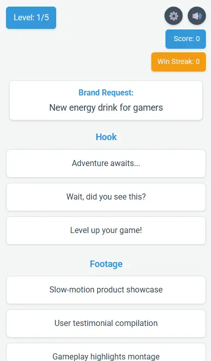 Reel Builder Game screenshot 2