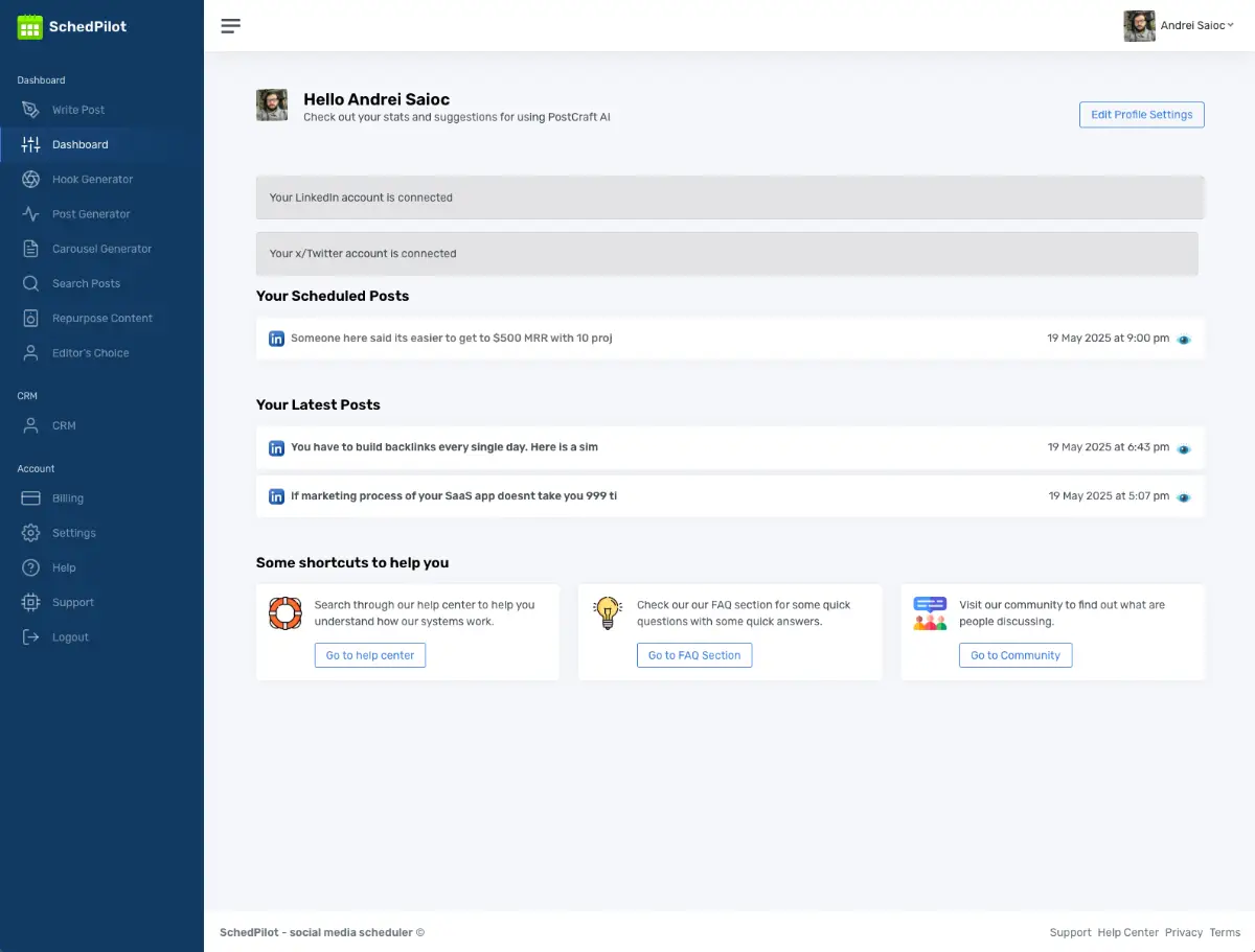 SchedPilot screenshot 2