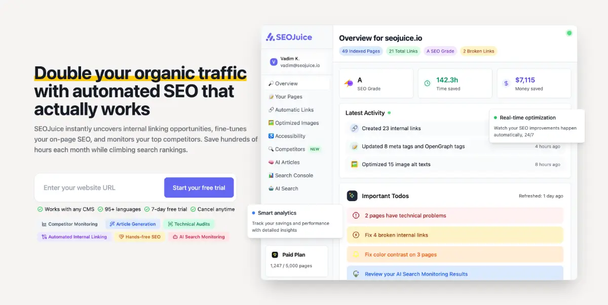 SEOJuice screenshot 2