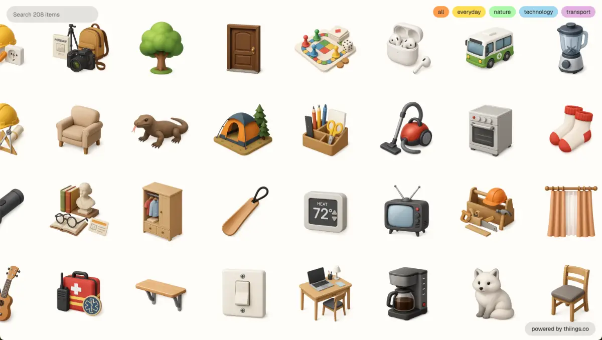 Thiings screenshot 1