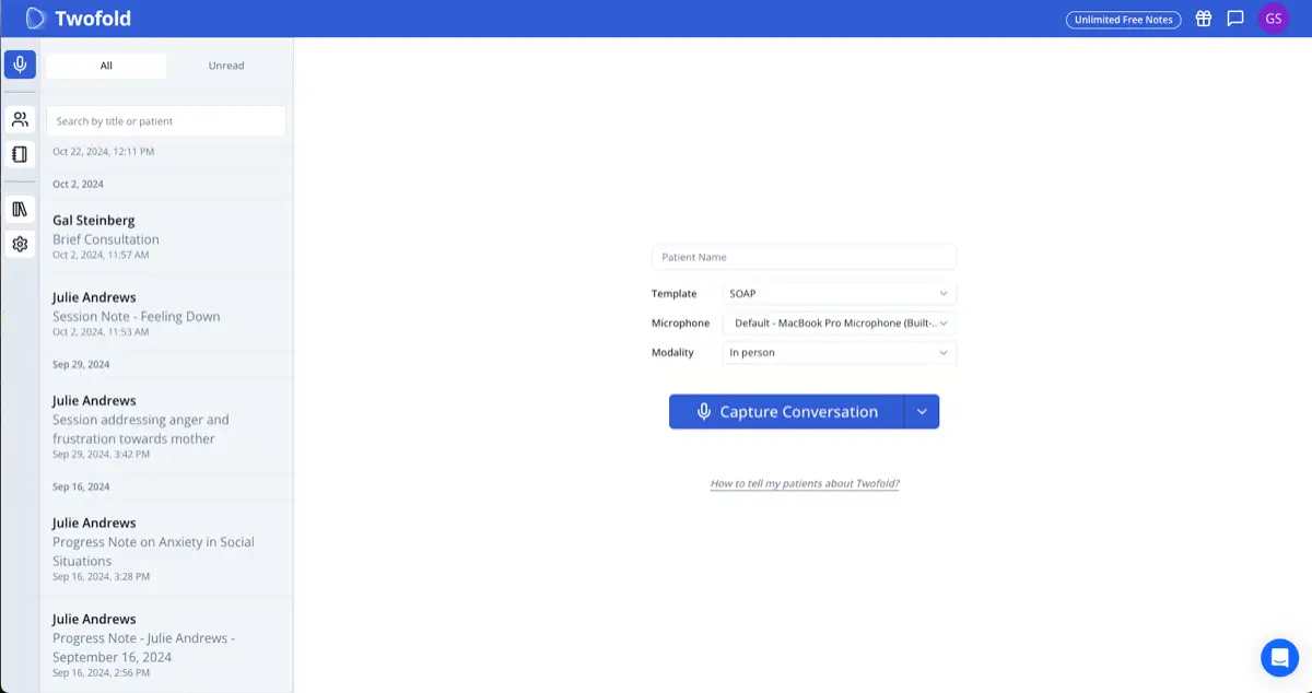 Twofold Health screenshot 1