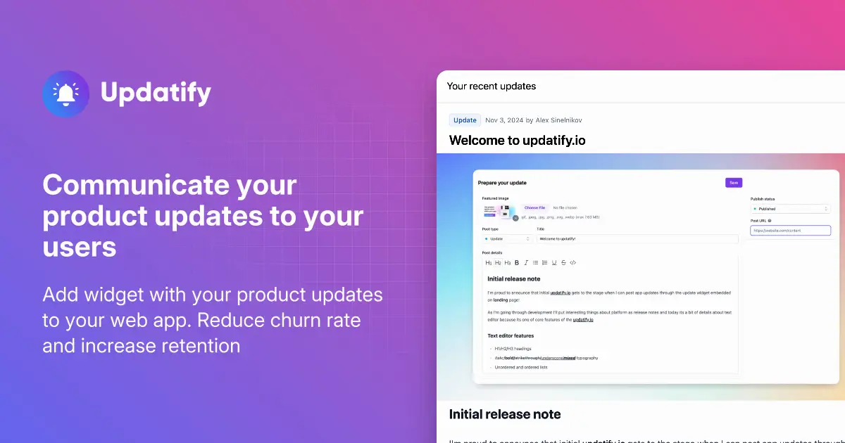 Updatify screenshot 1
