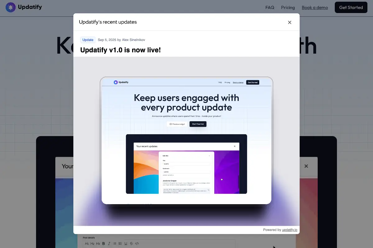 Updatify screenshot 2
