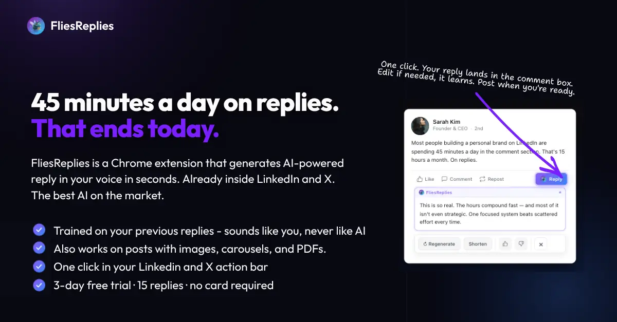 FliesReplies screenshot 1
