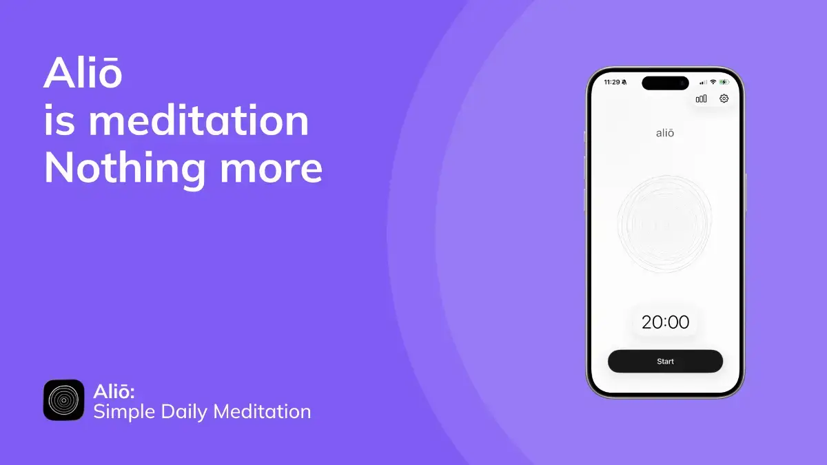 Aliō: Simple Daily Meditation screenshot 1