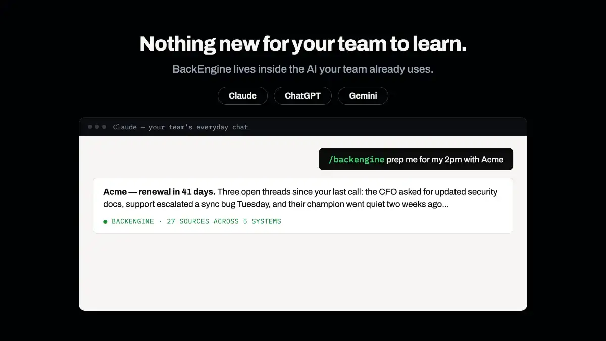 BackEngine screenshot 3