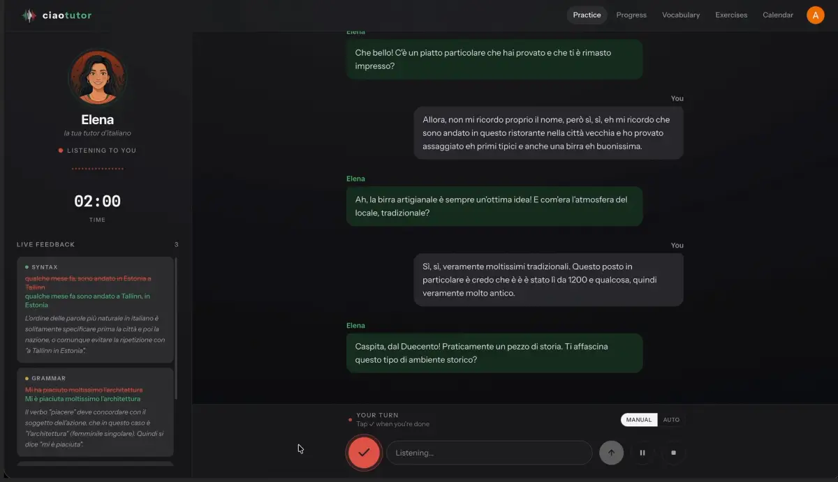 CiaoTutor screenshot 2