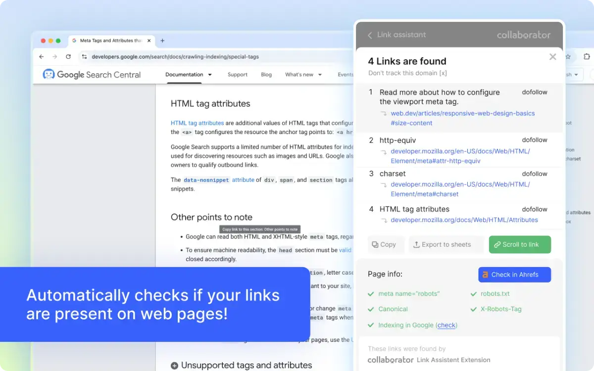 Collaborator Link Assistant screenshot 3