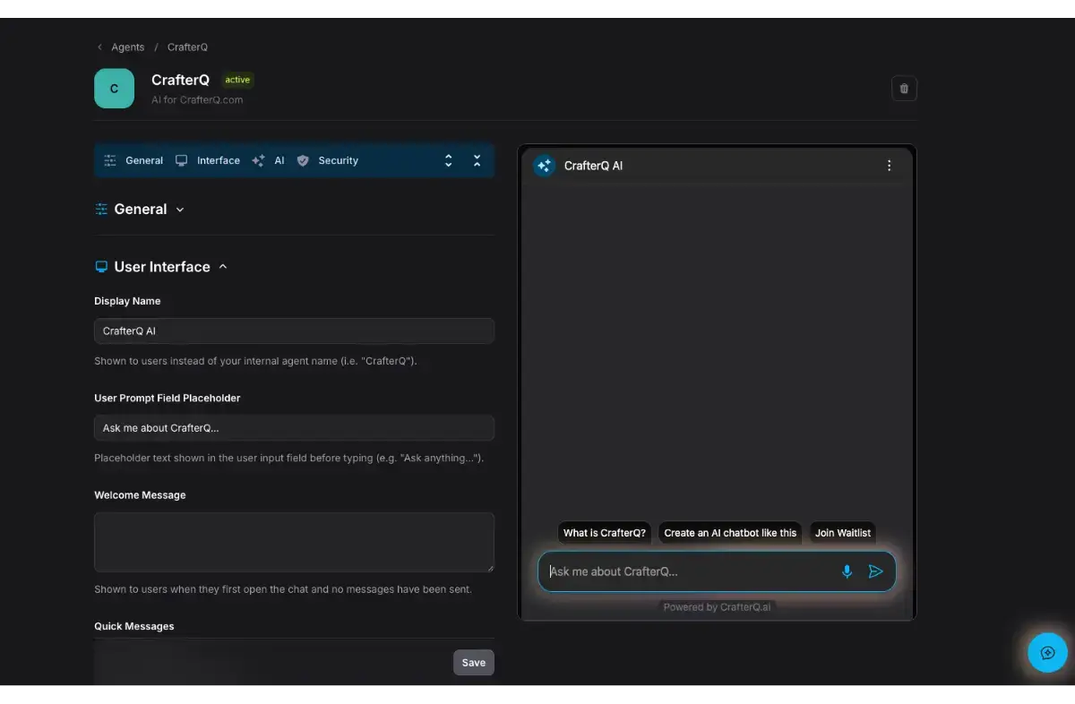 CrafterQ AI screenshot 2