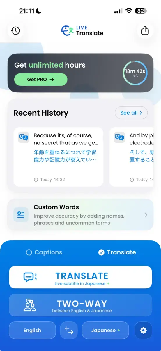 Ekto Live Translator screenshot 3