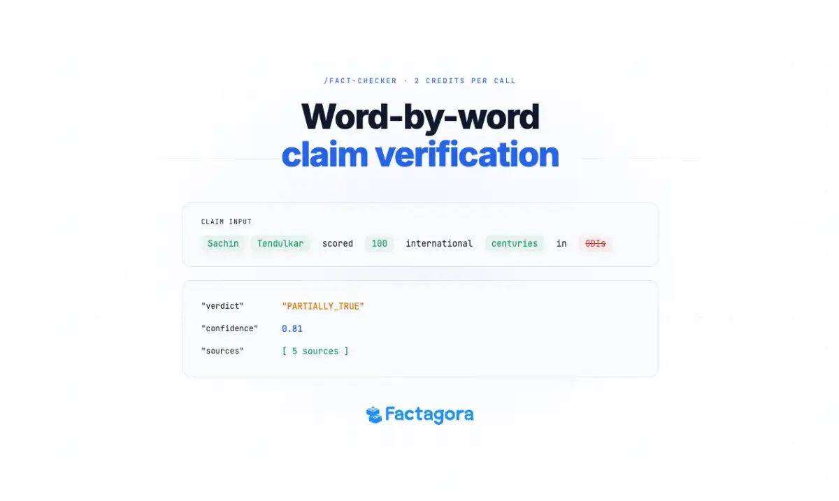 Factagora API screenshot 3