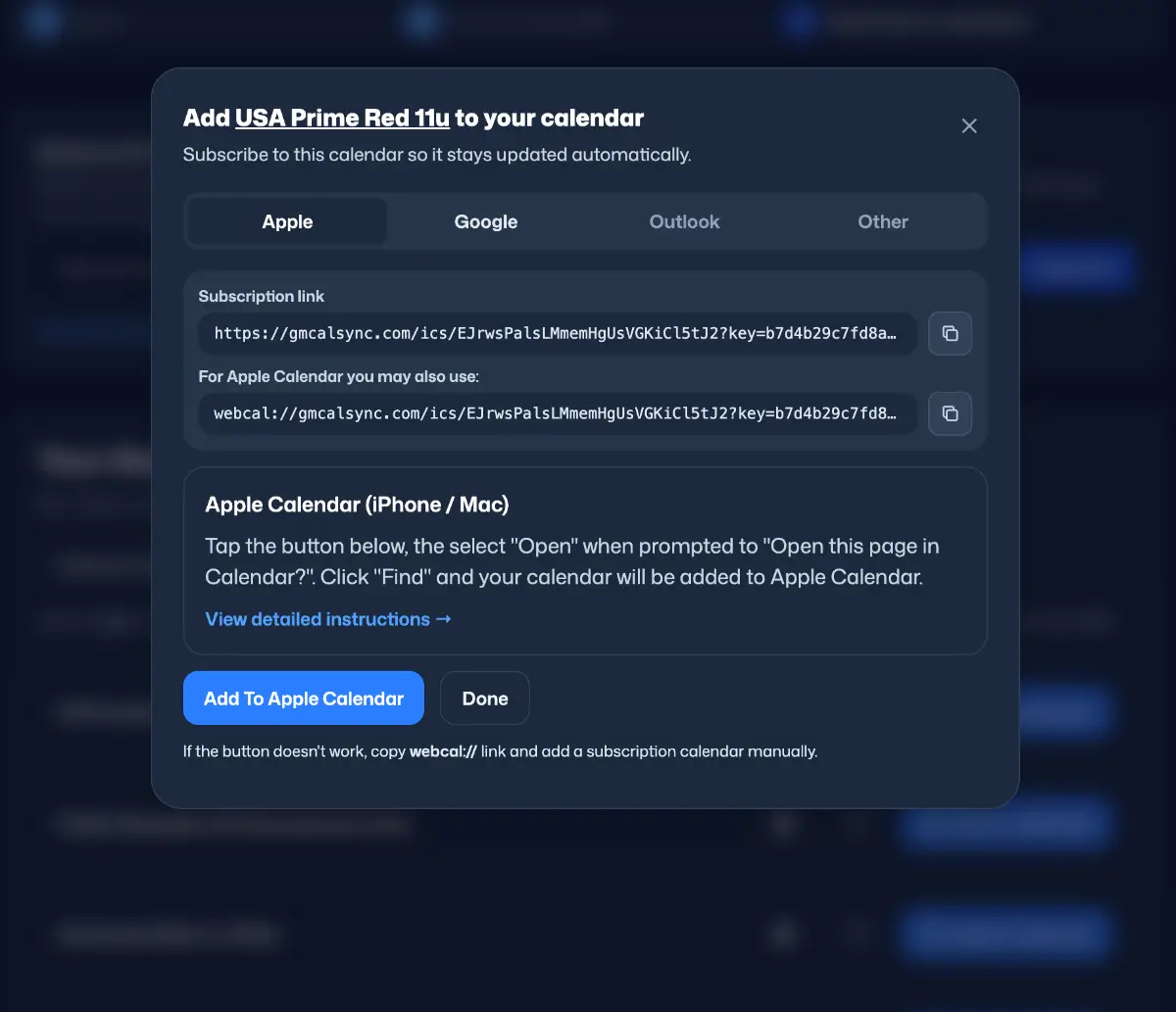 gmCalSync screenshot 2