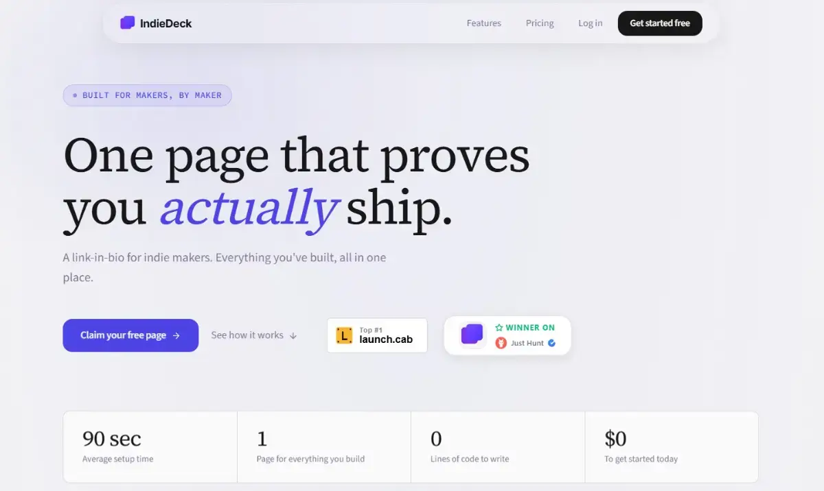 IndieDeck screenshot 1