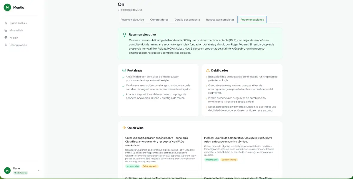 Mentio screenshot 1