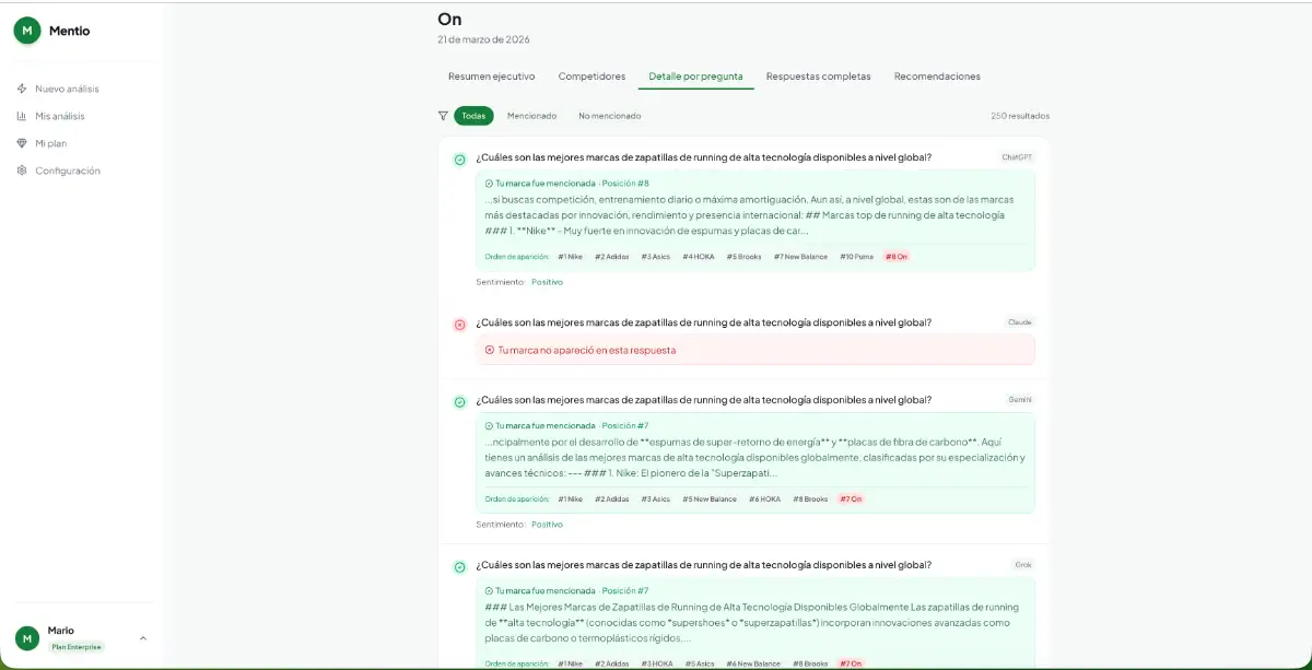 Mentio screenshot 2