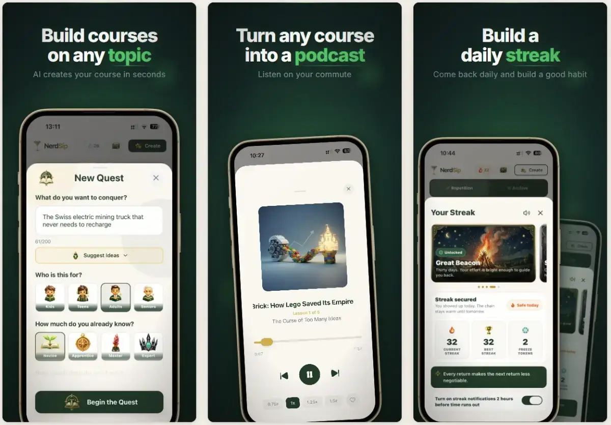 Nerdsip Micro Learning screenshot 2
