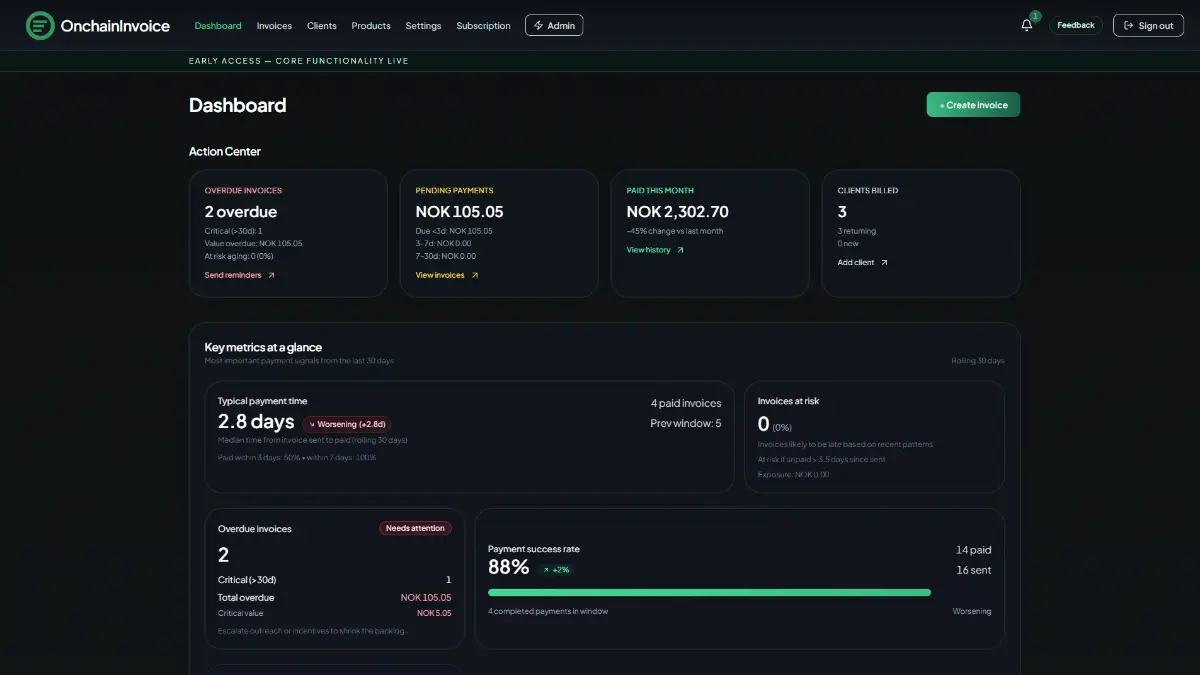 OnchainInvoice screenshot 2