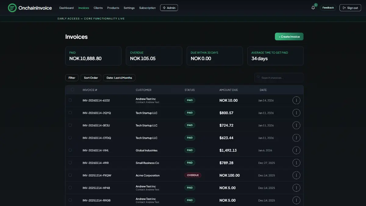OnchainInvoice screenshot 3