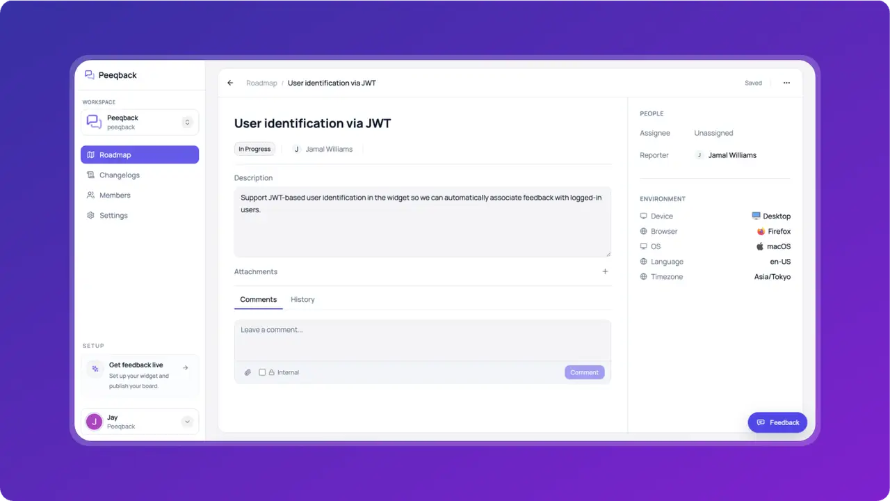 Peeqback screenshot 2