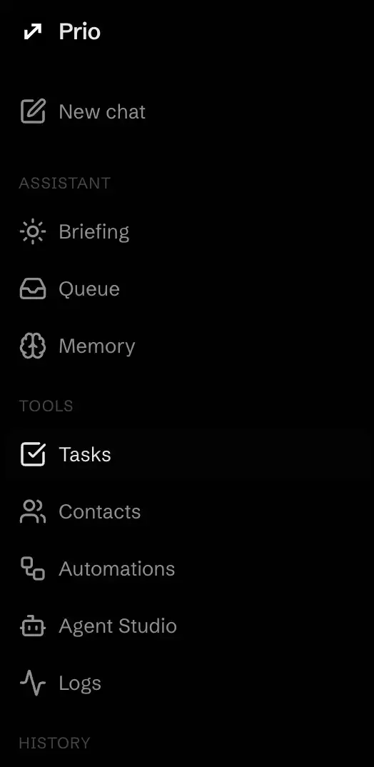 Prio screenshot 2