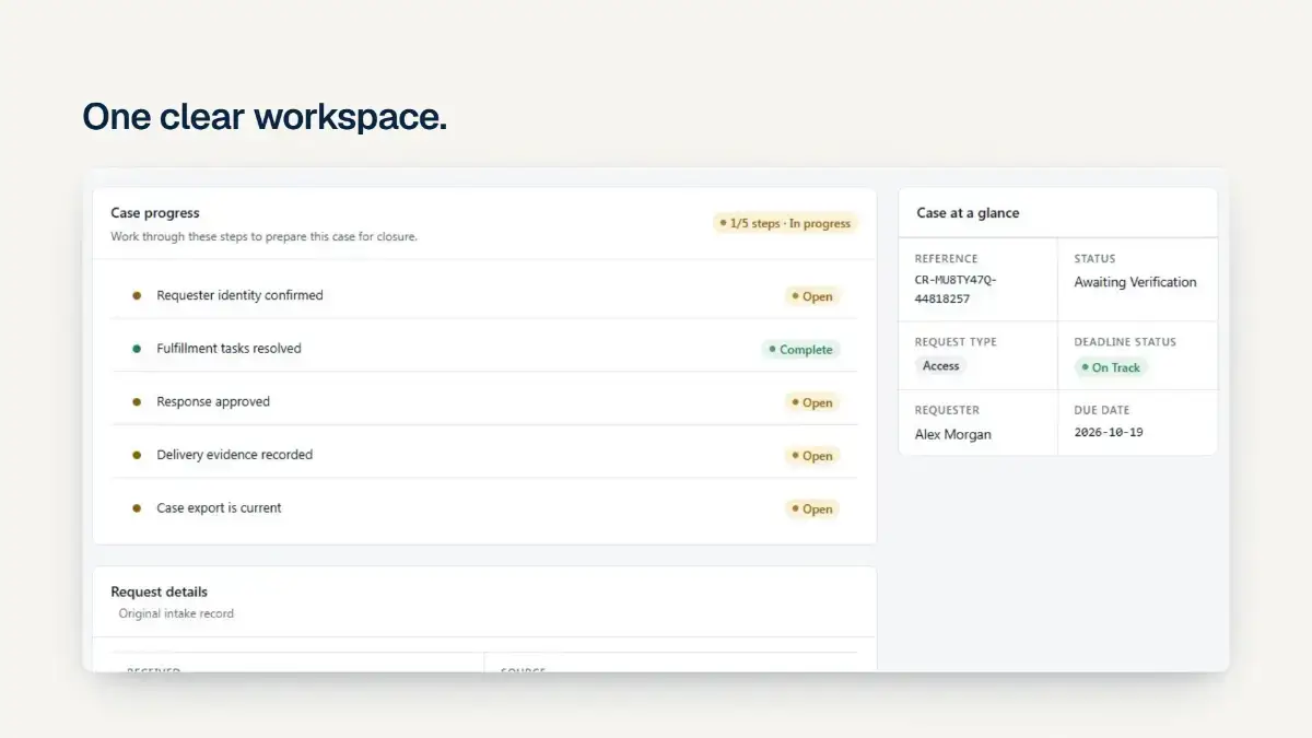 Privacyrequests screenshot 3