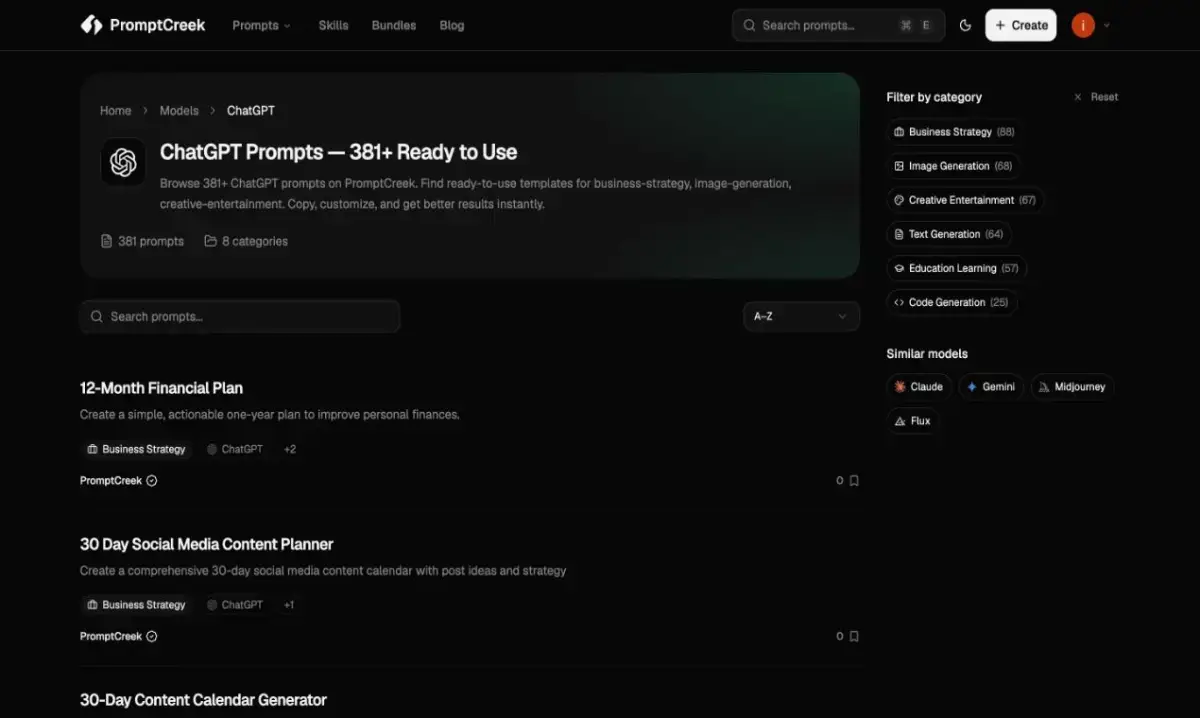 PromptCreek screenshot 2