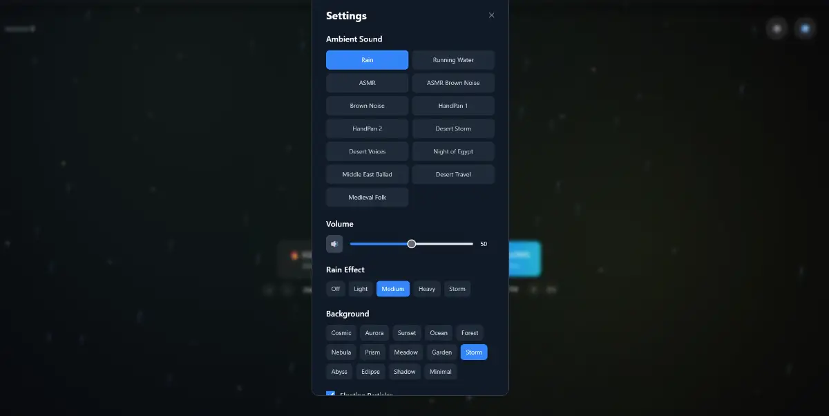 Rain Pomodoro screenshot 2
