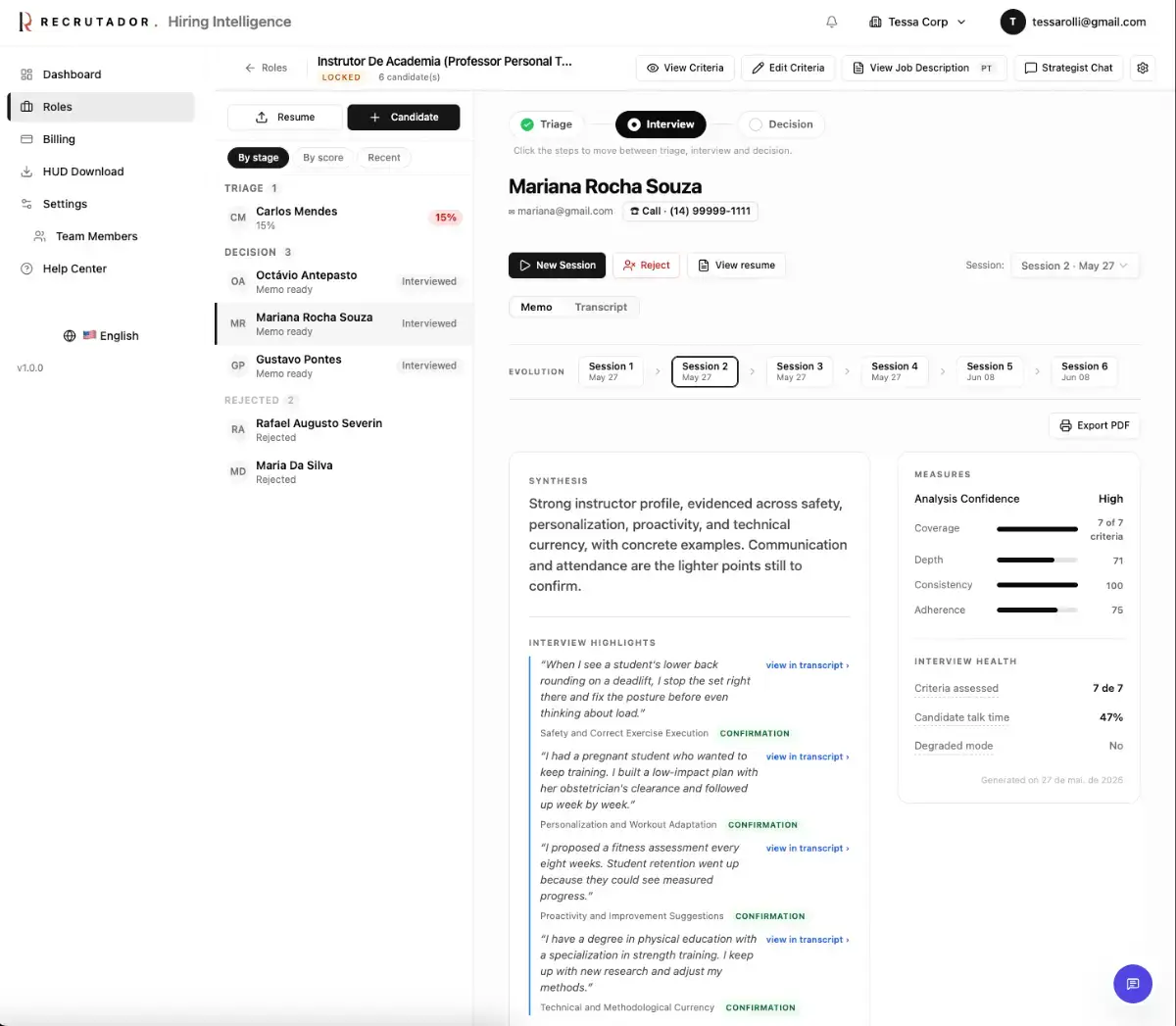 Recrutador screenshot 3