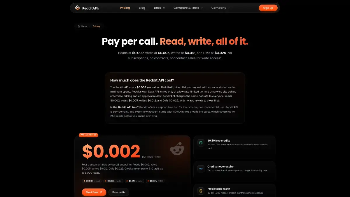 RedditAPIs screenshot 2