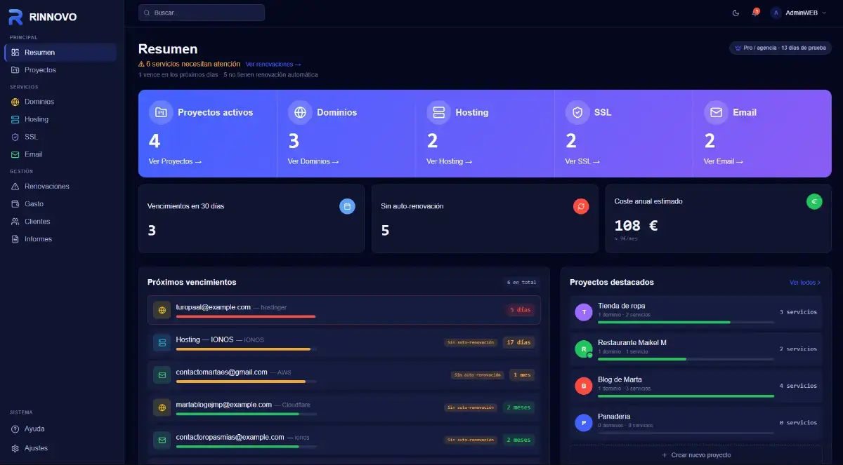 Rinnovo screenshot 3