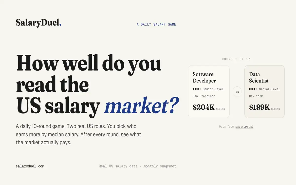 SalaryDuel screenshot 1