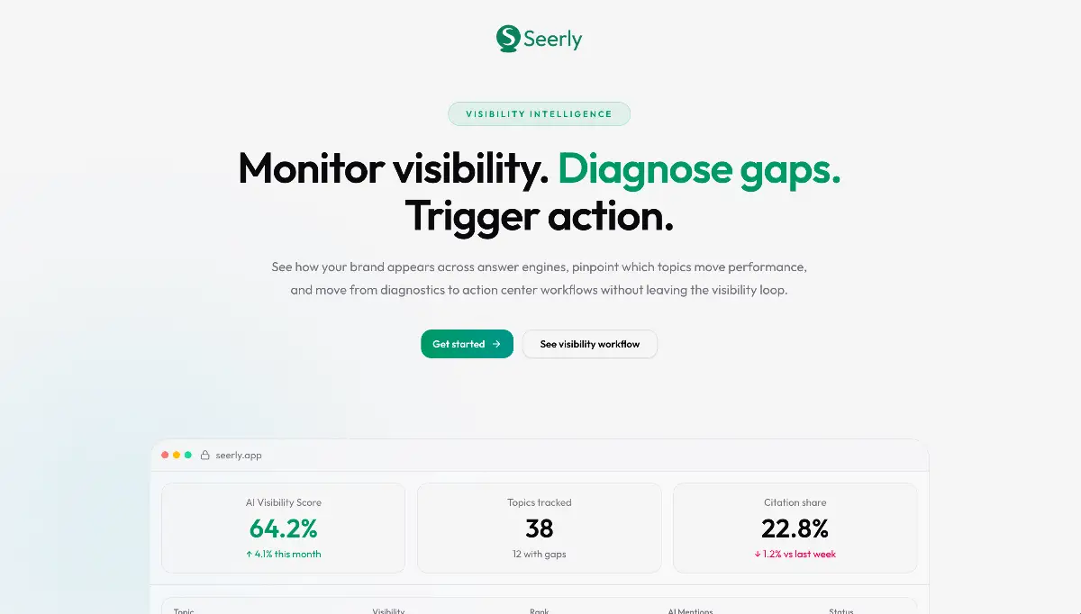 Seerly screenshot 2