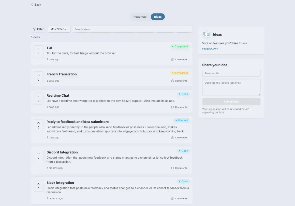 SeggWat screenshot 4