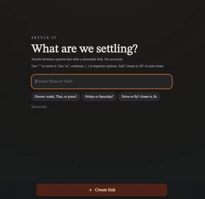 Settle It screenshot 1