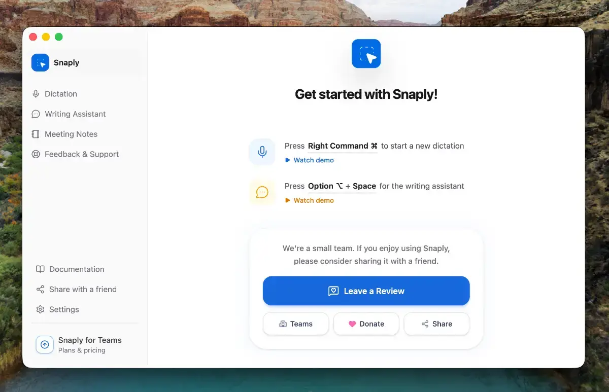 Snaply screenshot 2