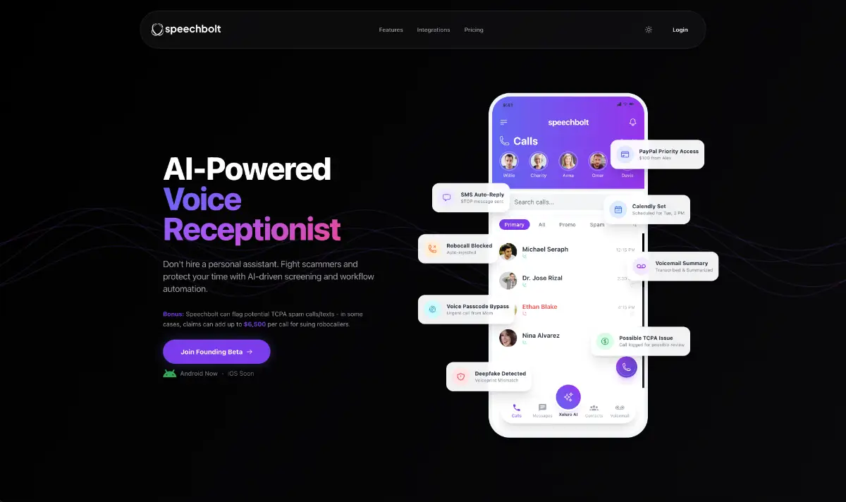 Speechbolt screenshot 1