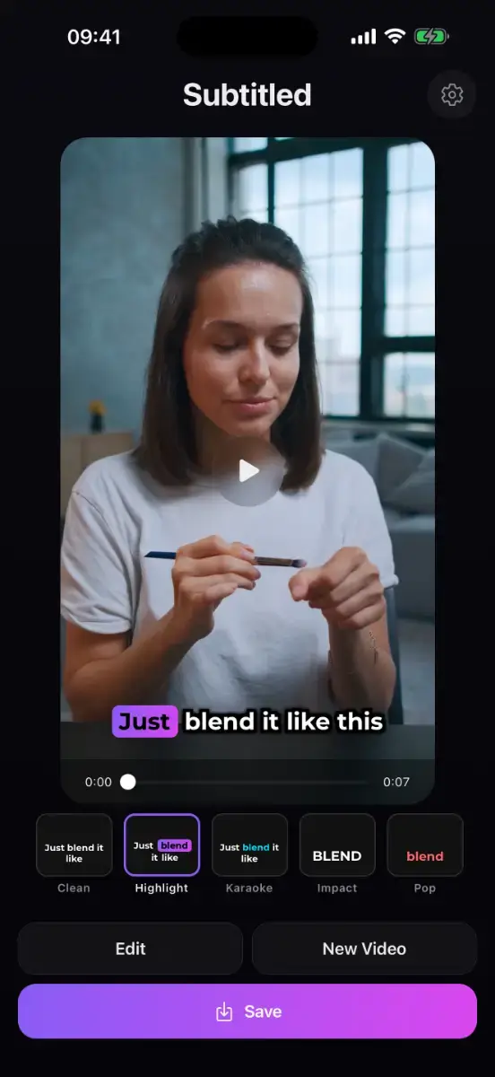 Subtitled product image