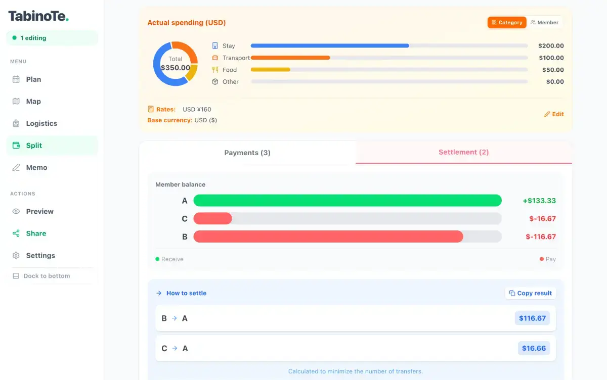 TabinoTe screenshot 3